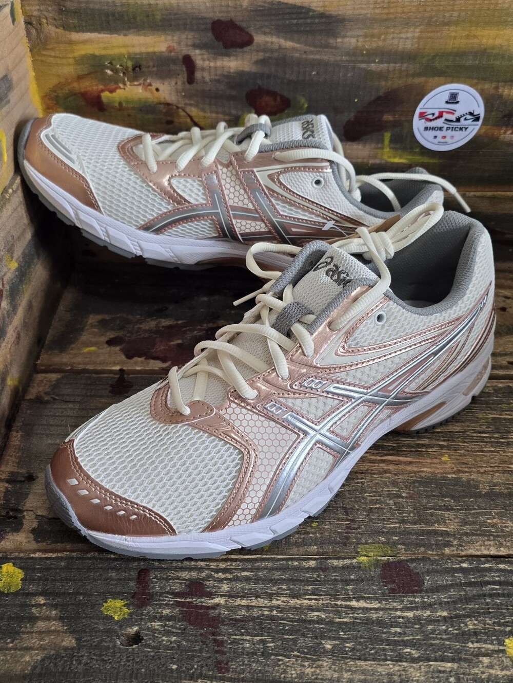 NEW SZ 9.5: ASICS GEL-DS Trainer 14 Rose Gold Running Shoes: 1203A965-100